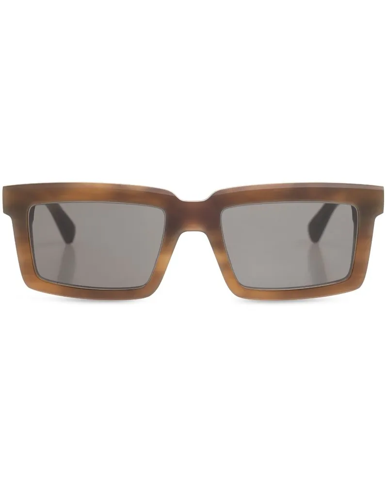 Mykita Dakar Sonnenbrille mit eckigem Gestell - Braun Braun