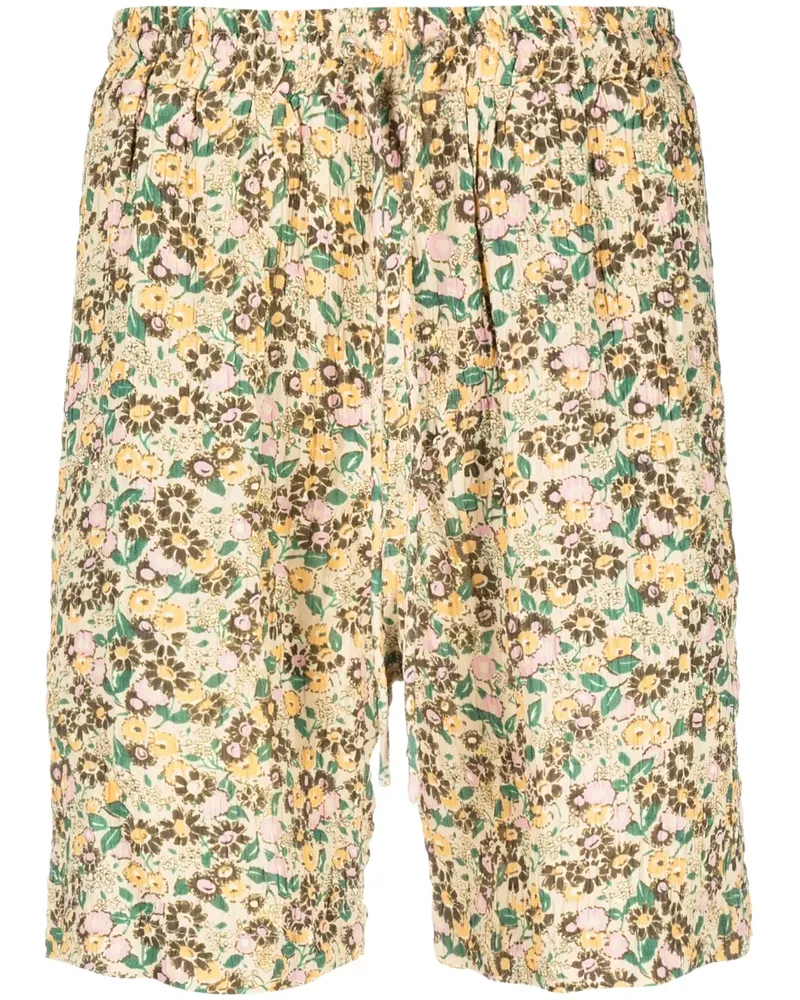Nanushka Shorts mit Blumen-Print - Gelb Gelb