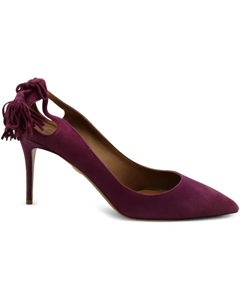 Aquazzura Forever Marilyn Pumps mit Quasten - Violett Violett