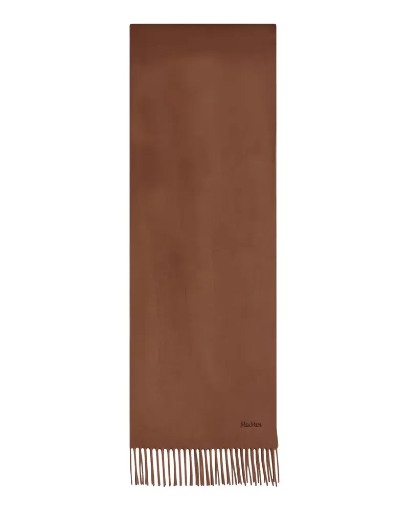 Max Mara Schal mit Fransensaum - Braun Braun