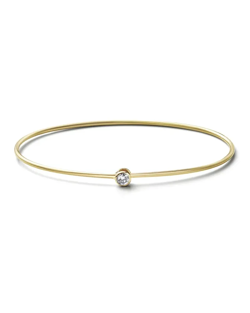 SHIHARA 18kt One Stone Hoop Gelbgoldarmreif Gold