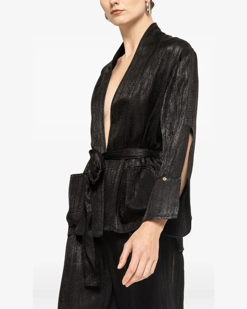 NISSA viscose shirt - Schwarz Schwarz