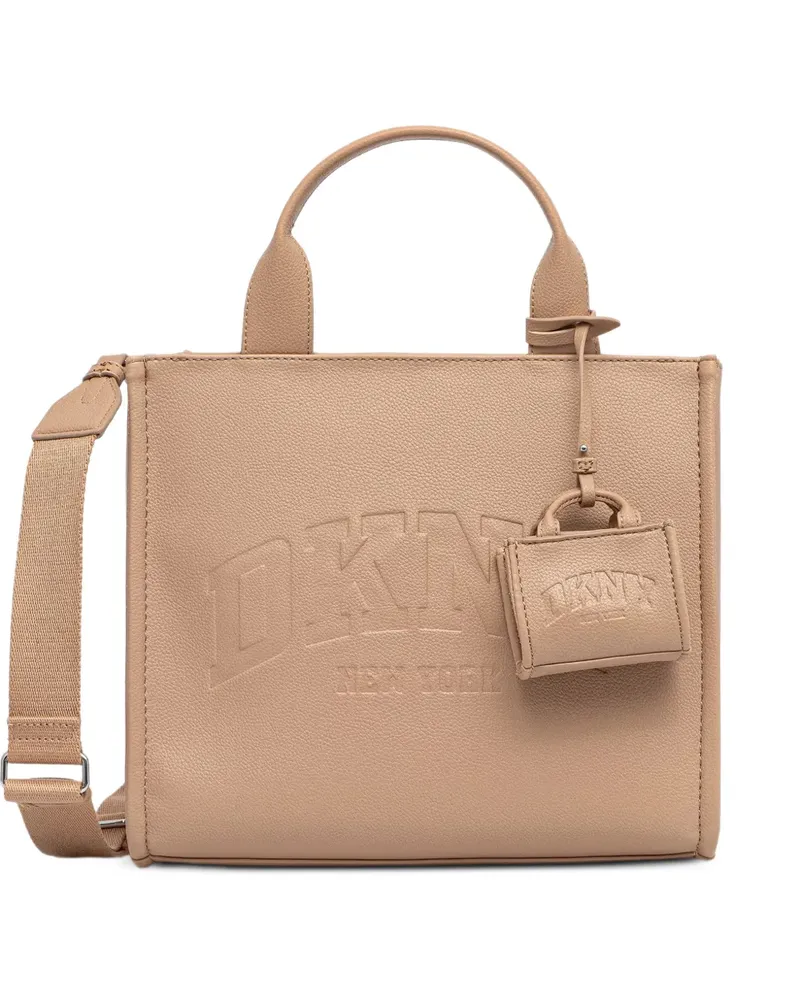 DKNY Shopper mit Logo-Prägung - Nude Nude
