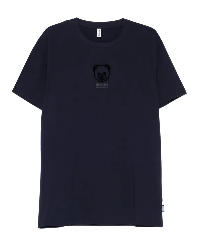 Moschino T-Shirt mit Bären-Print - Blau Blau