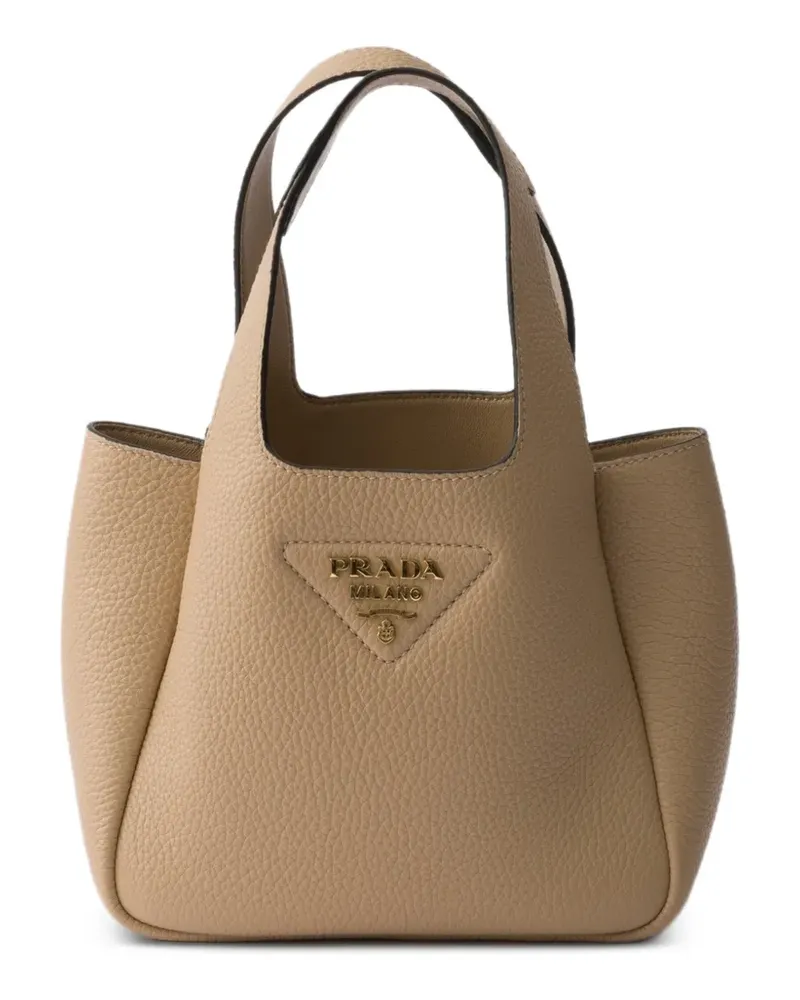 Prada Mini Handtasche aus Leder - Nude Nude