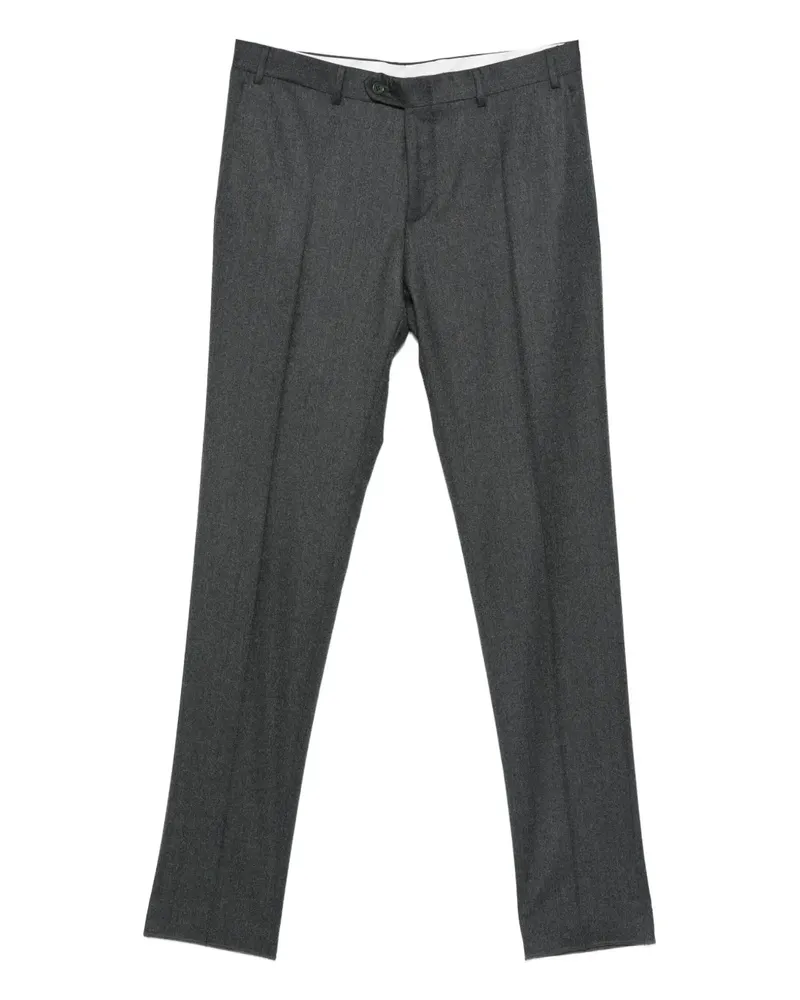 Canali Hose mit Bügelfalten - Grau Grau