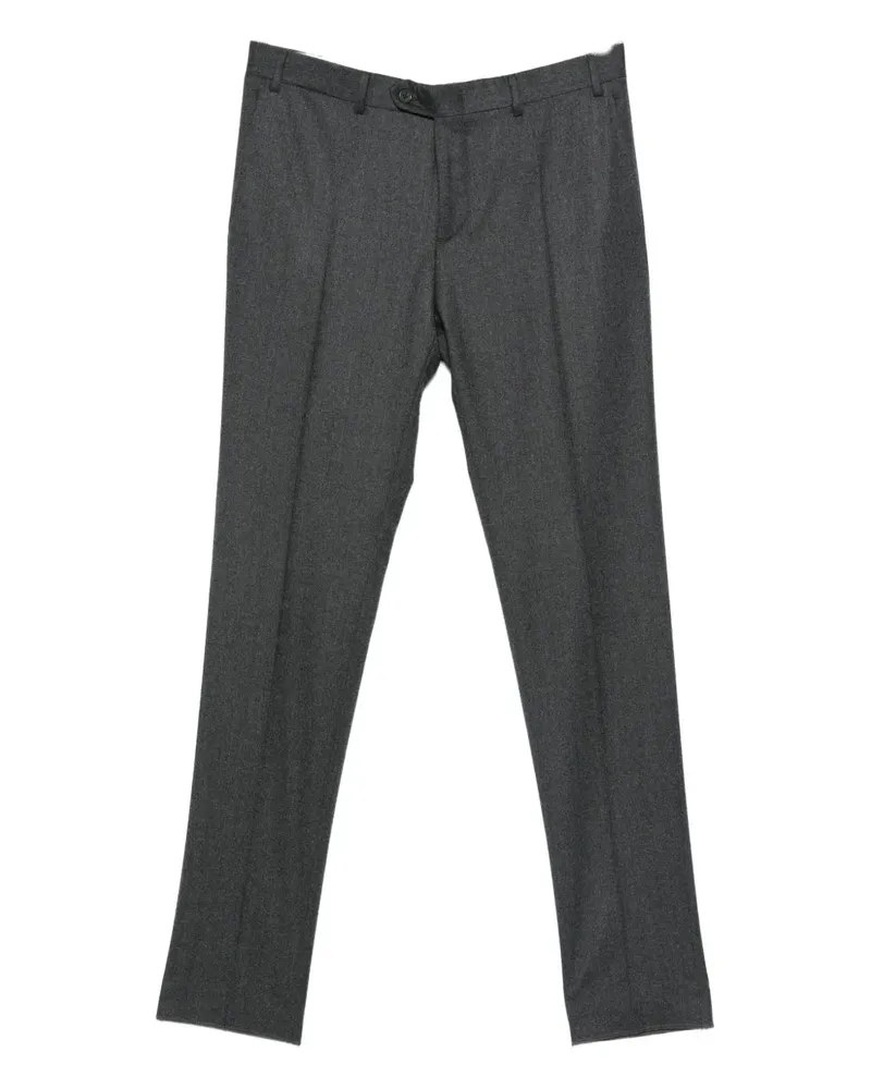 Canali Hose mit Bügelfalten - Grau Grau