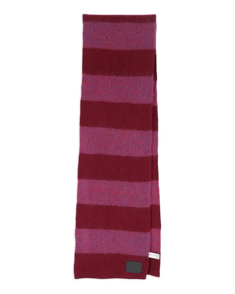 Paul Smith Gestreifter Schal - Rot Rot