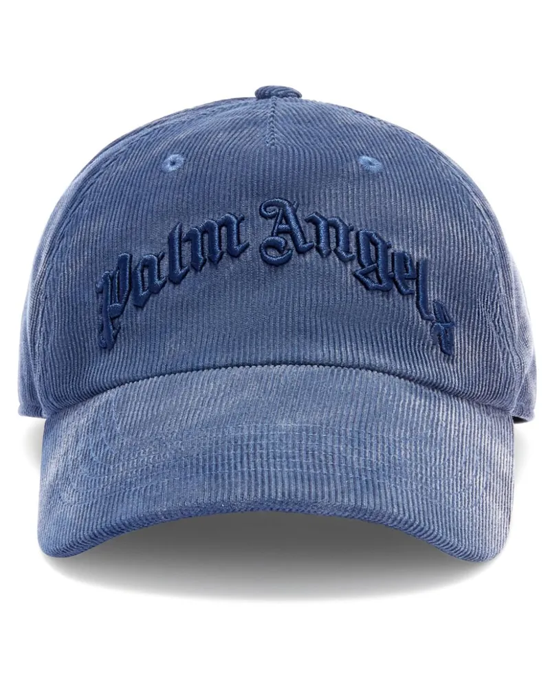 Palm Angels Baseballkappe mit Logo - Blau Blau