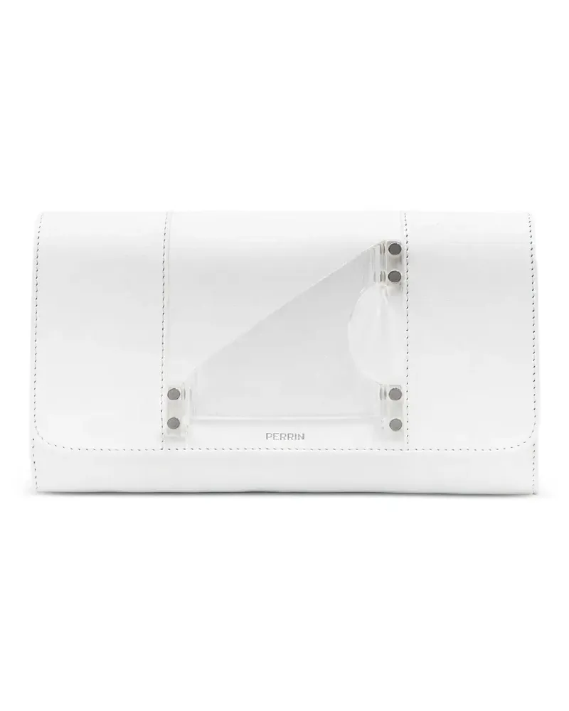 PERRIN PARIS handle detail clutch - Weiß Weiß