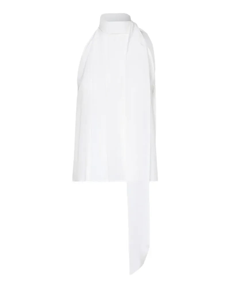 Max Mara halterneck tie-fastening blouse - Weiß Weiß