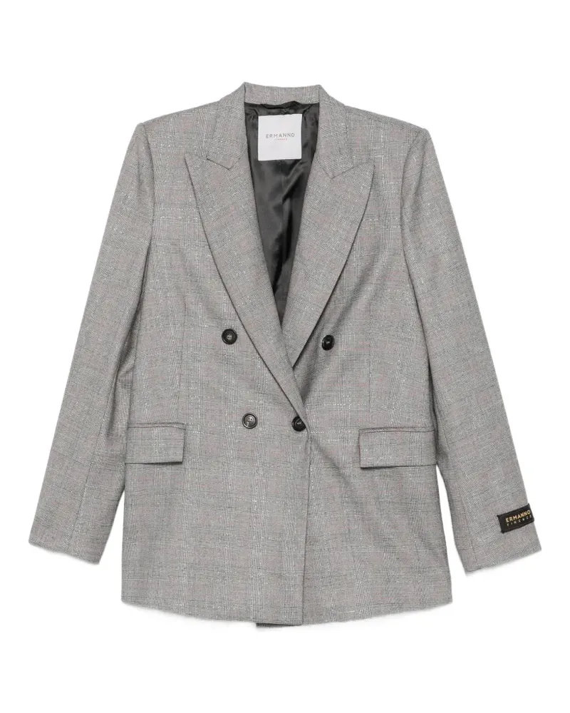 Ermanno Scervino Blazer mit Prince of Wales-Karo - Grau Grau