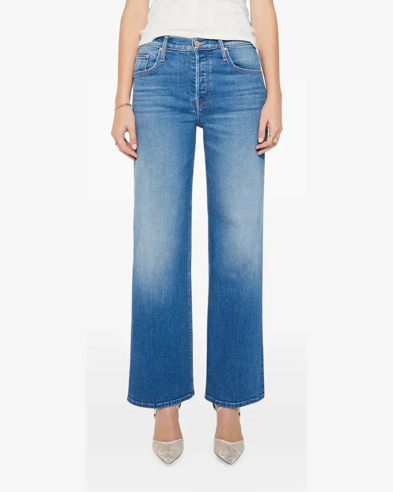 Mother Rerun Sneak wide-leg jeans - Blau Blau
