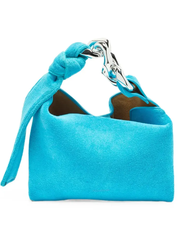 J.W.Anderson small Chain terry-cloth tote bag - Blau Blau