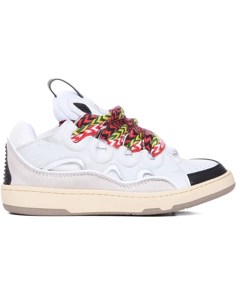 Lanvin Sneakers mit Logo-Patch - Weiß Weiß