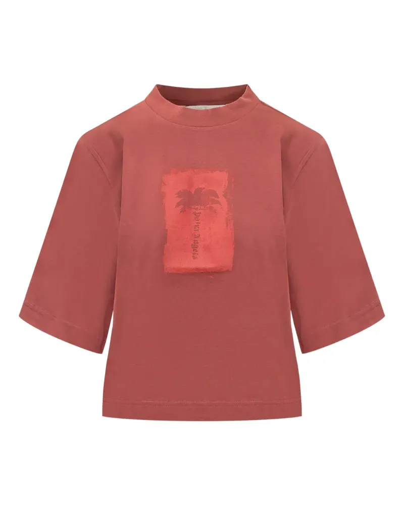 Palm Angels palm tree-print T-shirt - Rot Rot