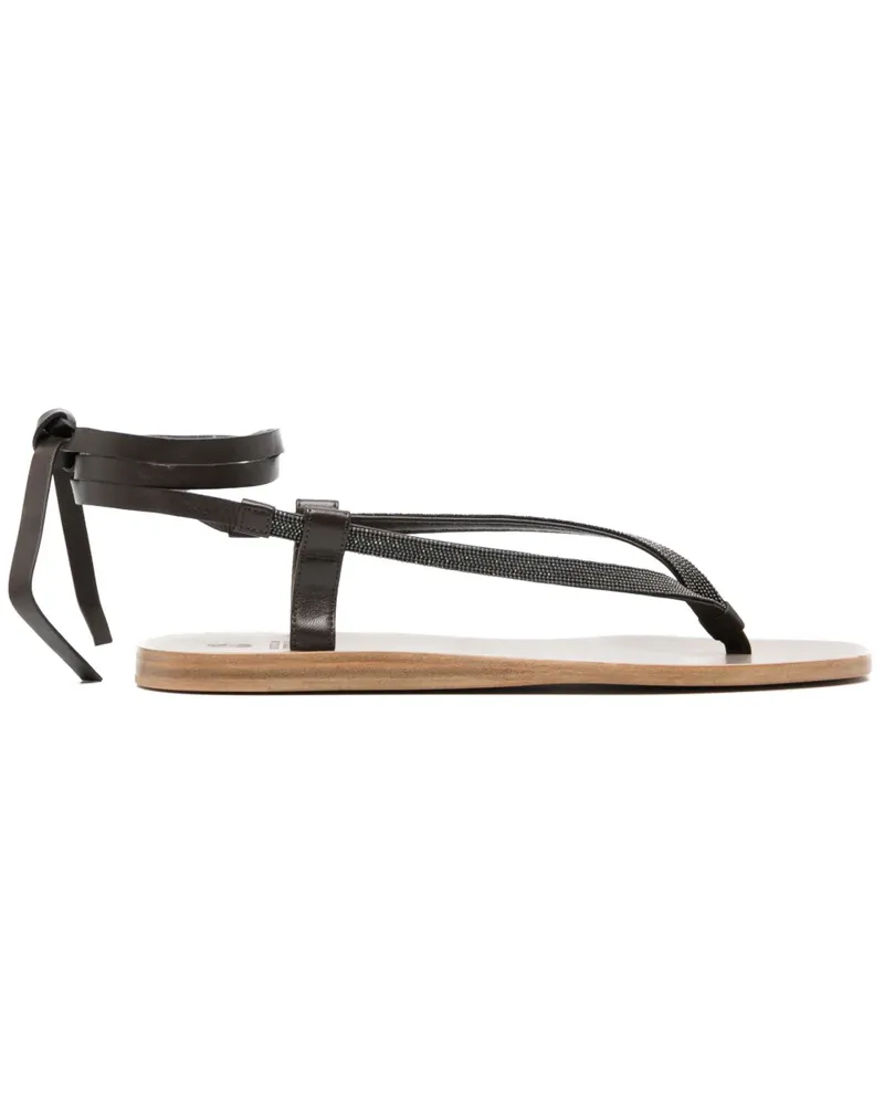 Brunello Cucinelli Sandalen mit Knöchelband - Braun Braun