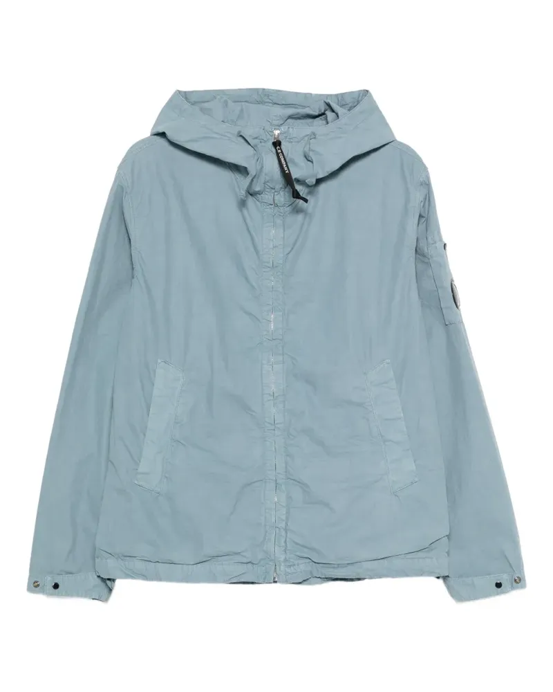 C.P. Company zip-fastening lens-detail hoodie - Blau Blau