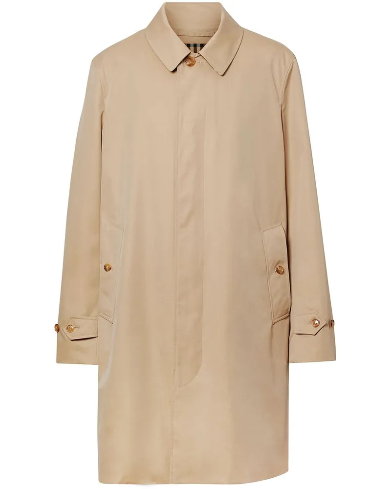 Burberry Gabardine-Mantel - Braun Braun