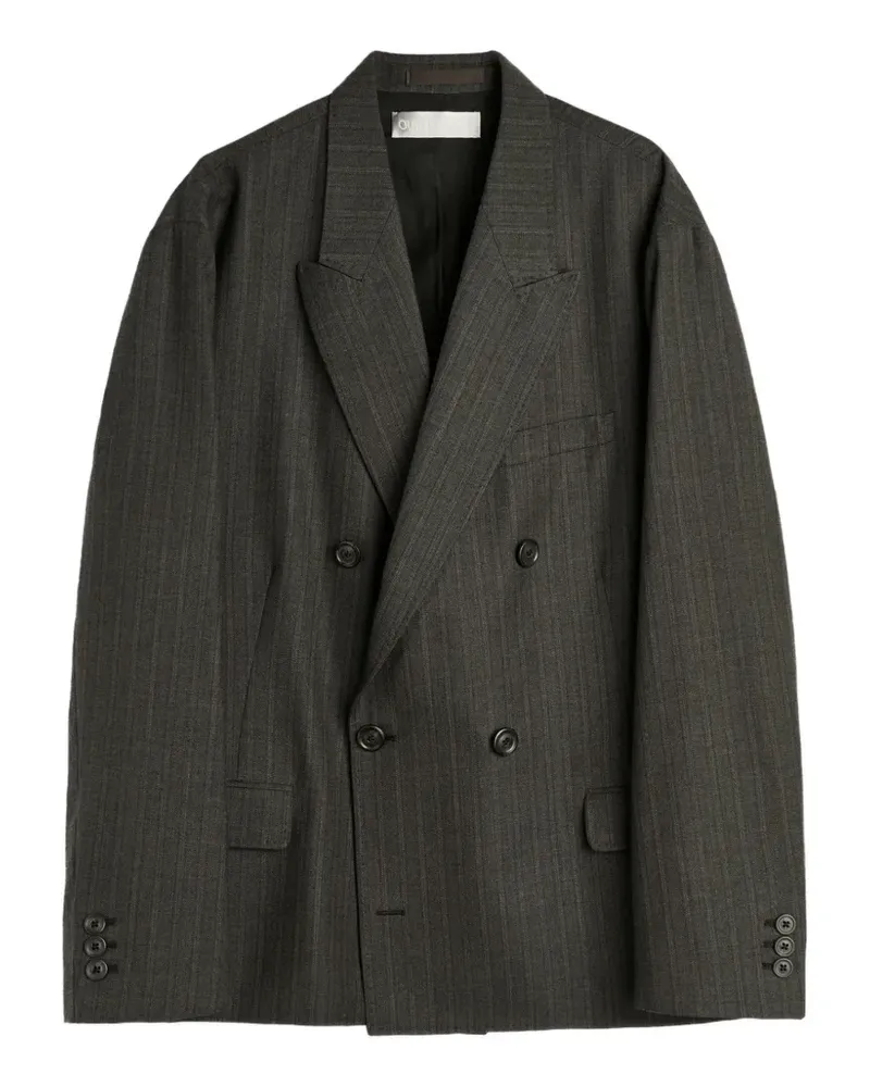 Our Legacy double-breasted striped blazer - Grau Grau