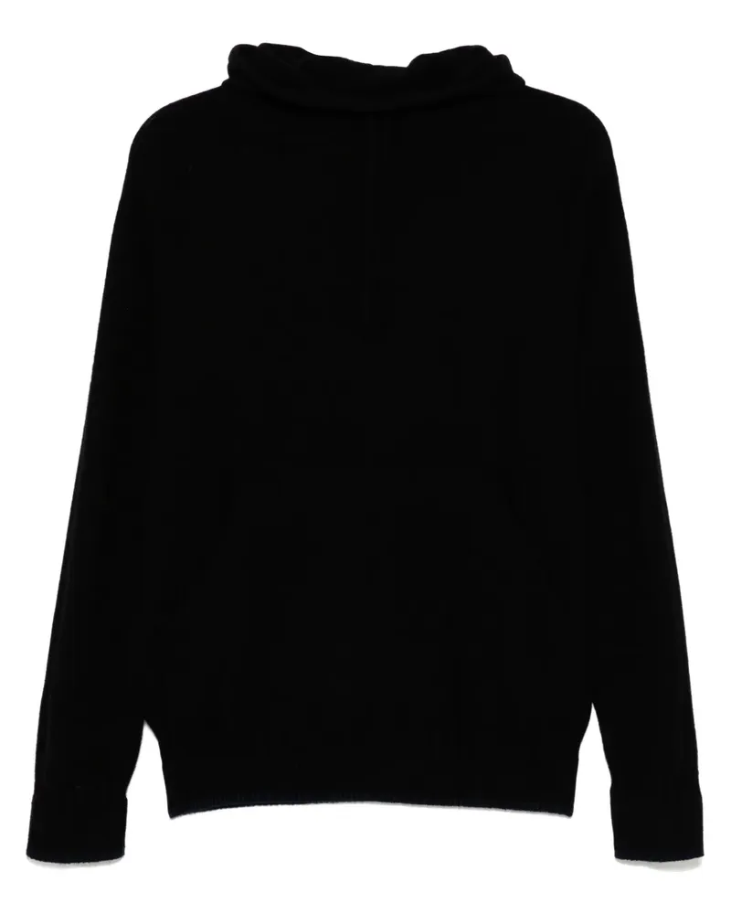 CFCL Gestrickter Hoodie - Schwarz Schwarz