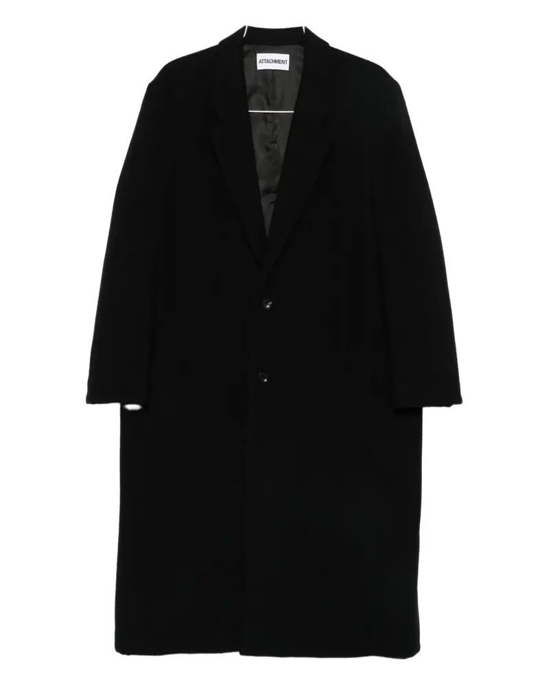 ATTACHMENT Einreihiger Mantel - Schwarz Schwarz