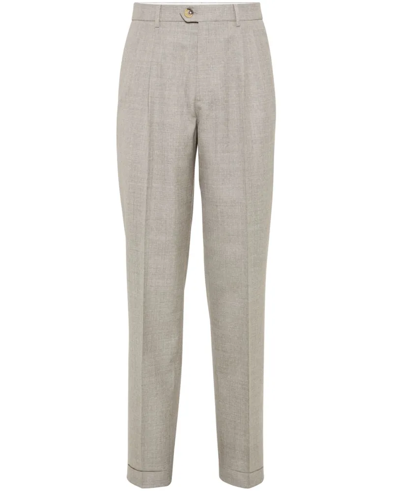 Brunello Cucinelli Klassische Bundfaltenhose - Nude Nude