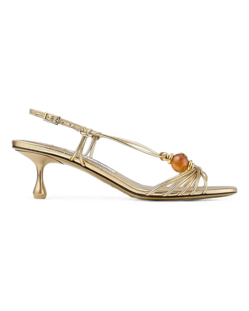 Jimmy Choo Lova Sandalen mit Perlen - Gold Gold