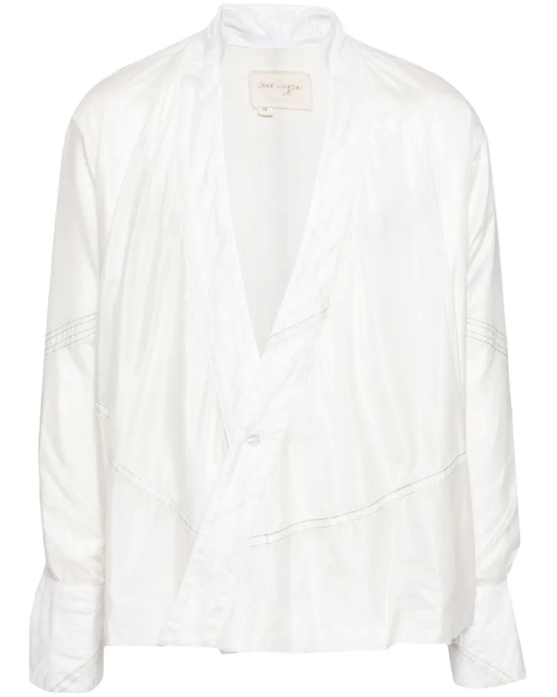 Greg Lauren Parachute-Jacke mit Flügeln - Weiß Weiß
