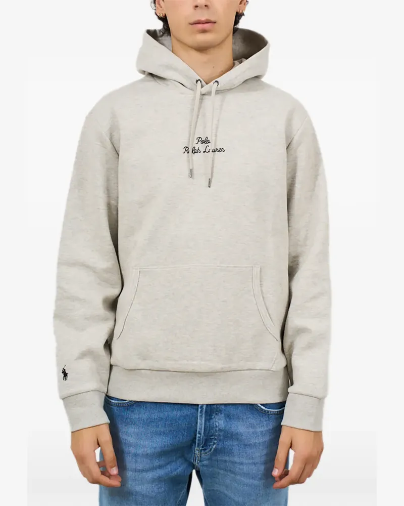Ralph Lauren logo-embroidered hoodie - Grau Grau