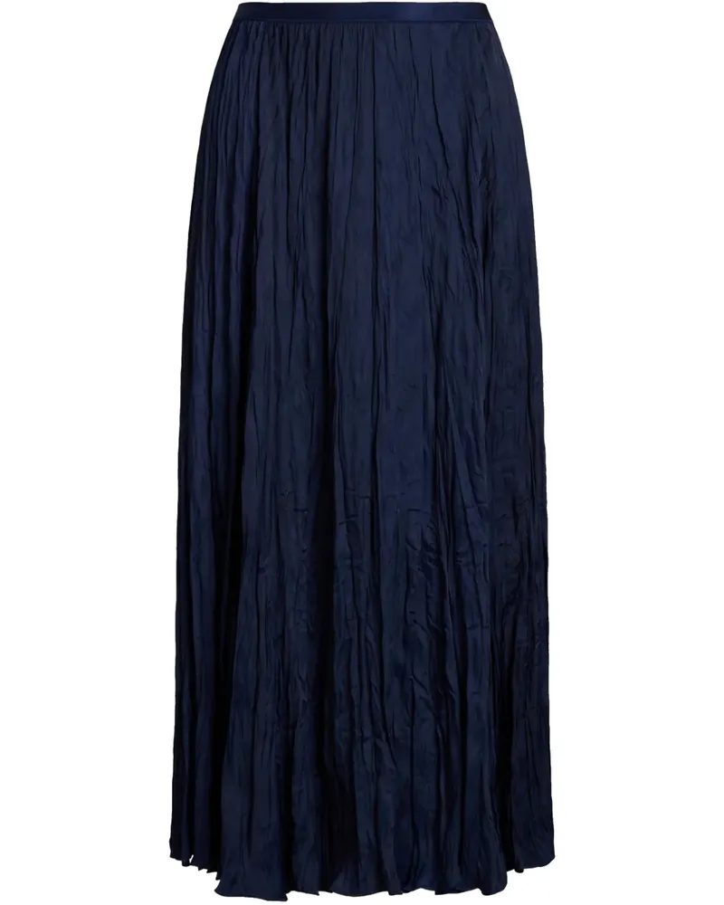 Ralph Lauren Midirock mit Knitteroptik - Blau Blau