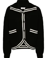 STUDIO TOMBOY Gestreifter Cardigan Schwarz