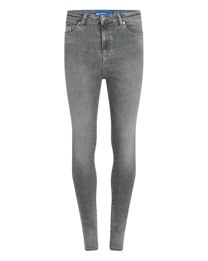 Karl Lagerfeld High-Rose Skinny-Jeans - Grau Grau