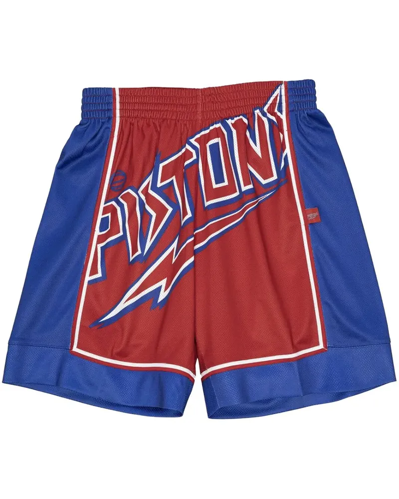 Mitchell & Ness NBA Detroit Pistons Blown Out Shorts - Blau Blau