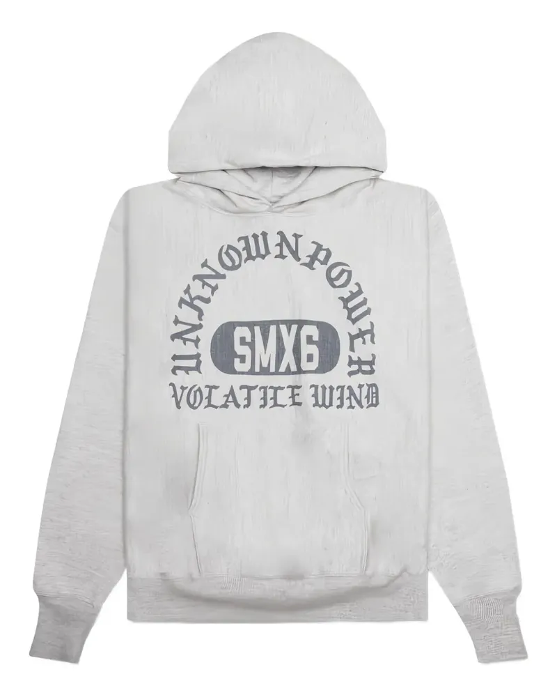 SAINT MXXXXXX Hoodie mit Logo - Grau Grau