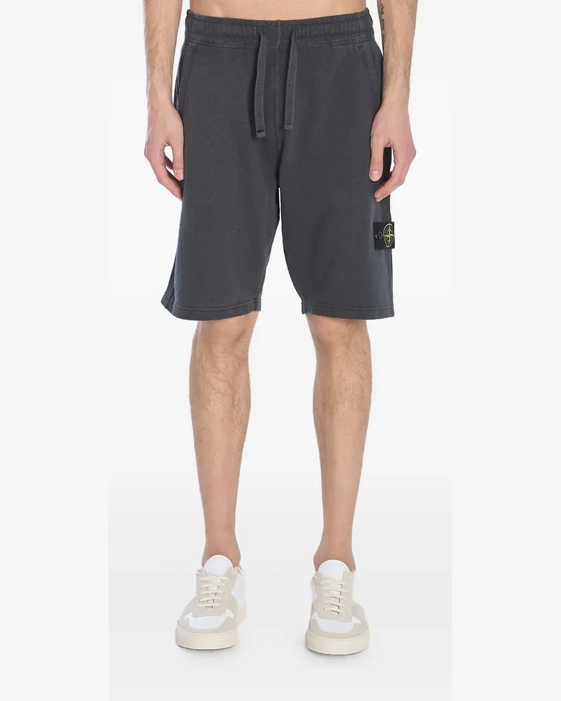Stone Island Bermudas aus Fleece - Grau Grau