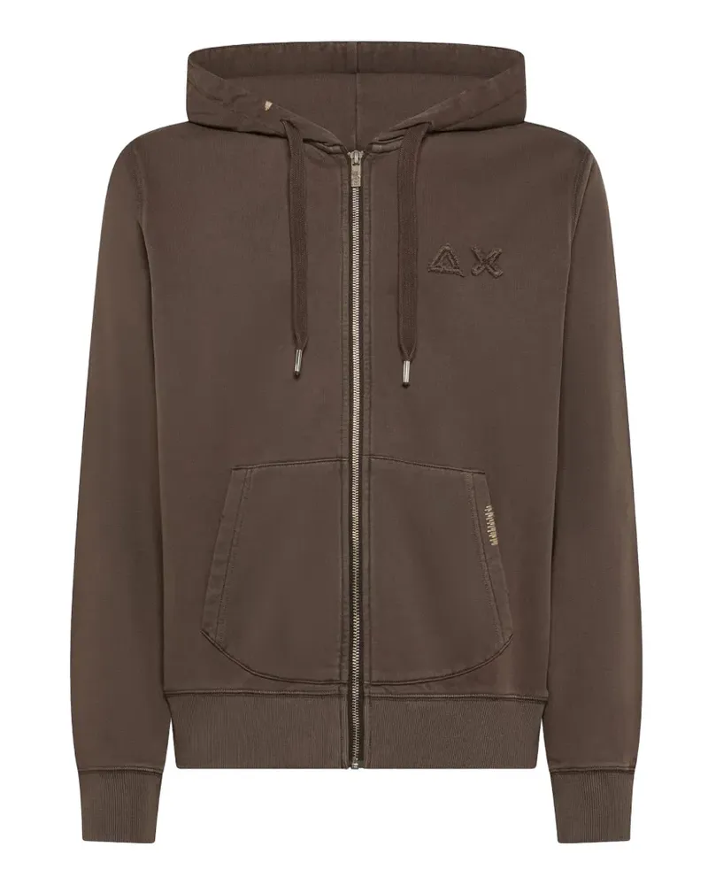 Sun68 fleece zip-up hoodie - Braun Braun