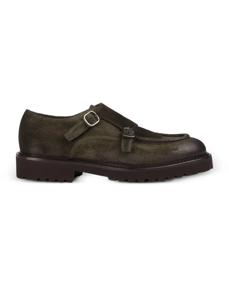 Doucal´s Monk-Schuhe aus Wildleder - Grün Grün