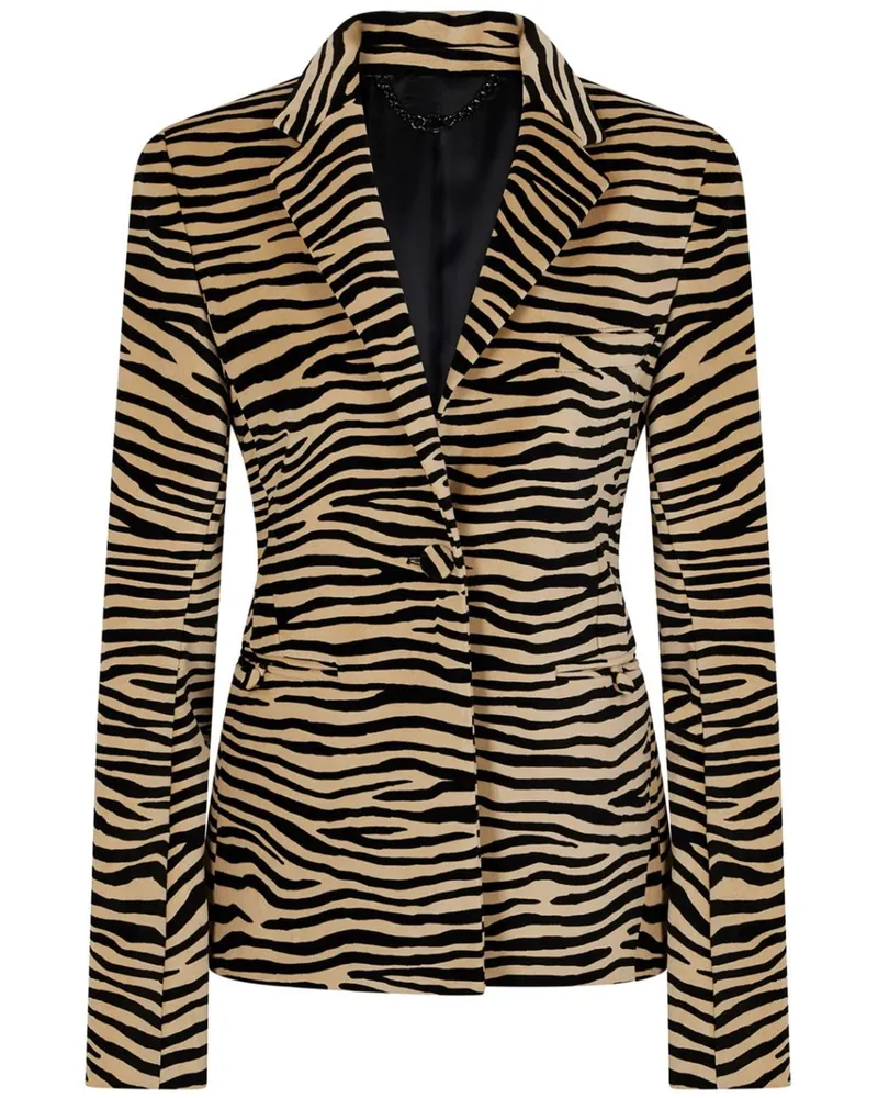 Paco Rabanne T-Shirt mit Tiger-Print - Nude Nude