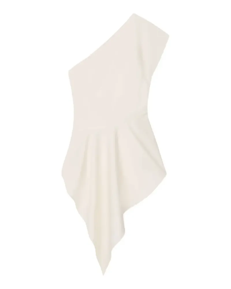 AERON Dune one-shoulder drape top - Nude Nude