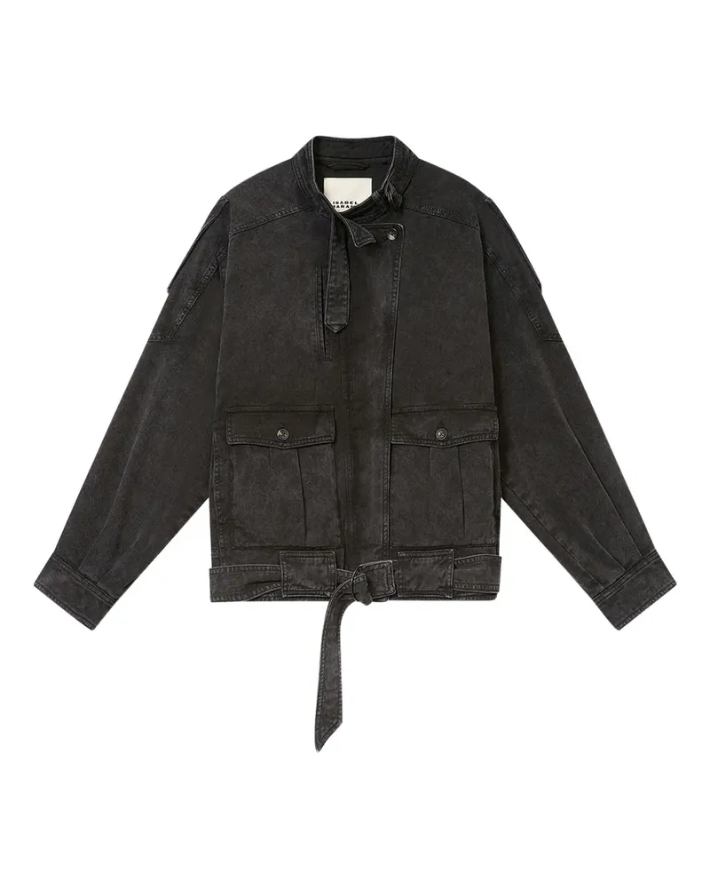 Isabel Marant Isalya Jacke mit Gürtel - Schwarz Schwarz