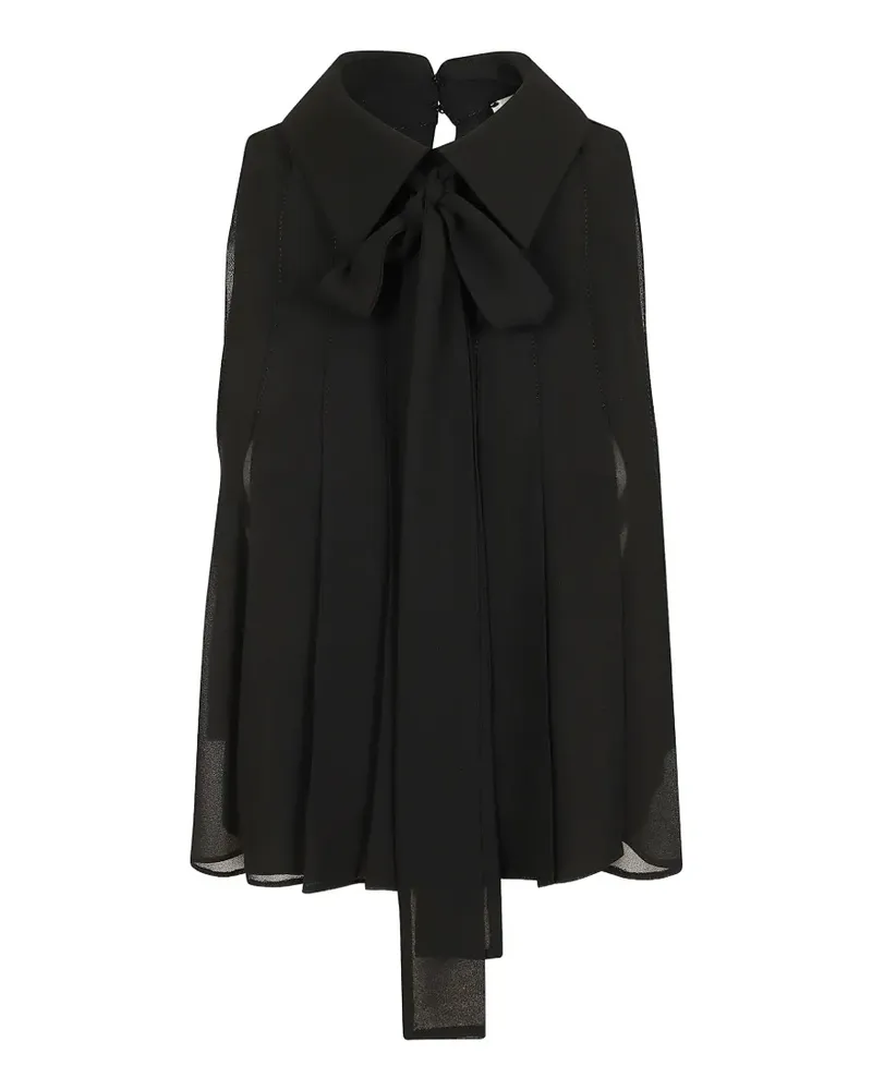 Elisabetta Franchi Oberteil mit Schleife - Schwarz Schwarz