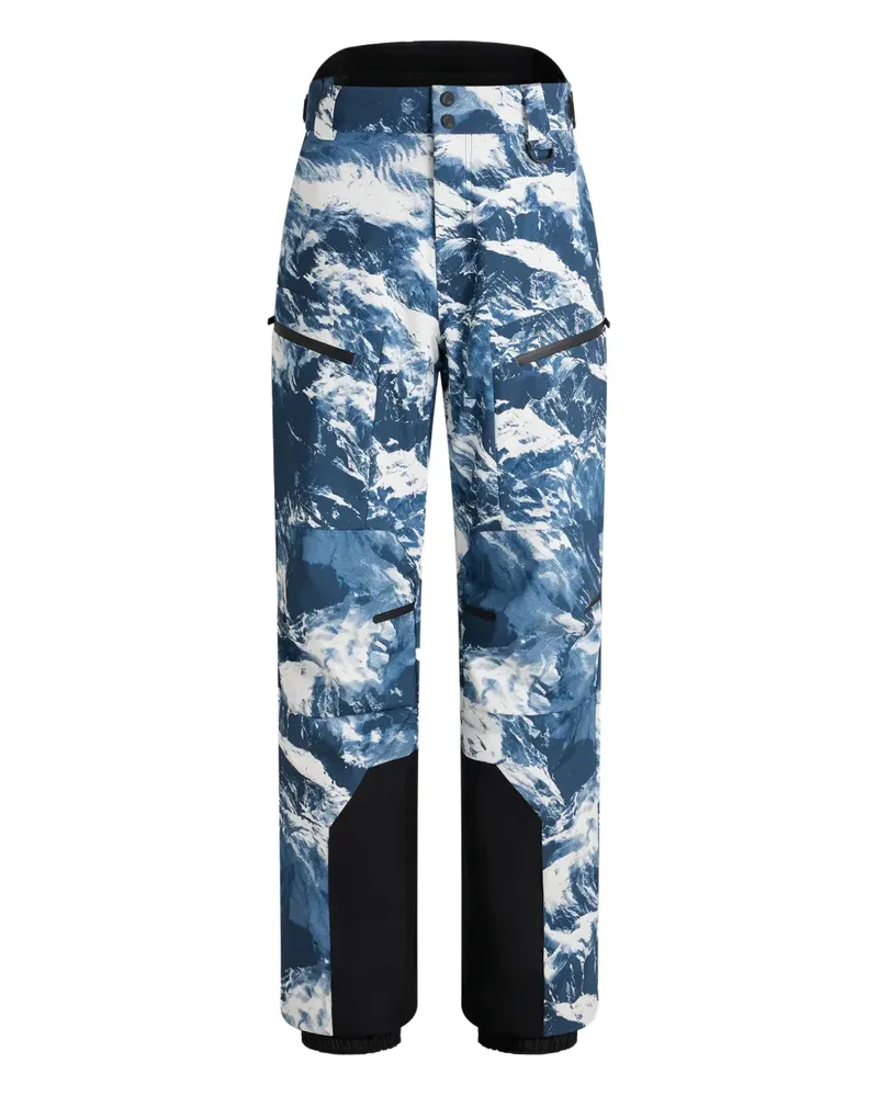 FUSALP Brakonz adjustable mountain-print ski bottoms - Blau Blau