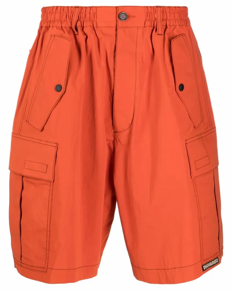 Dsquared2 Cargohose mit Kontrastnähten - Orange Orange