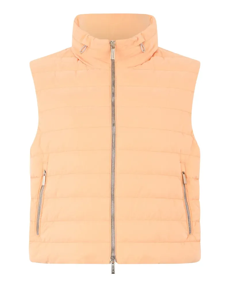 MOORER quilted gillet - Orange Orange