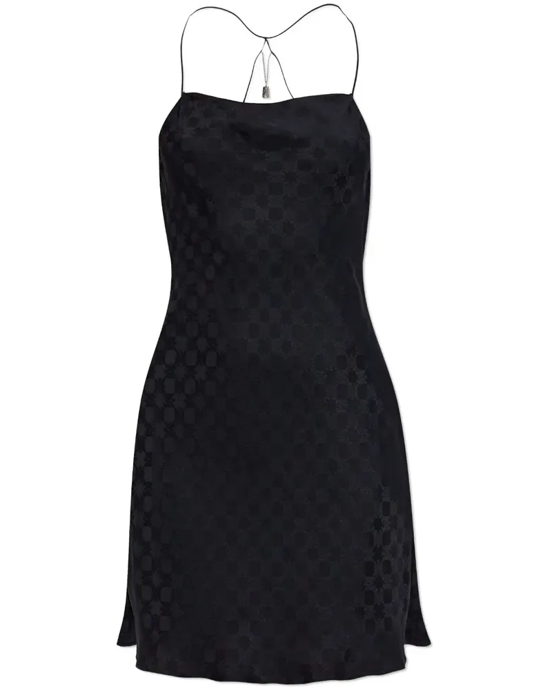 Amiri Minikleid mit Muster - Schwarz Schwarz
