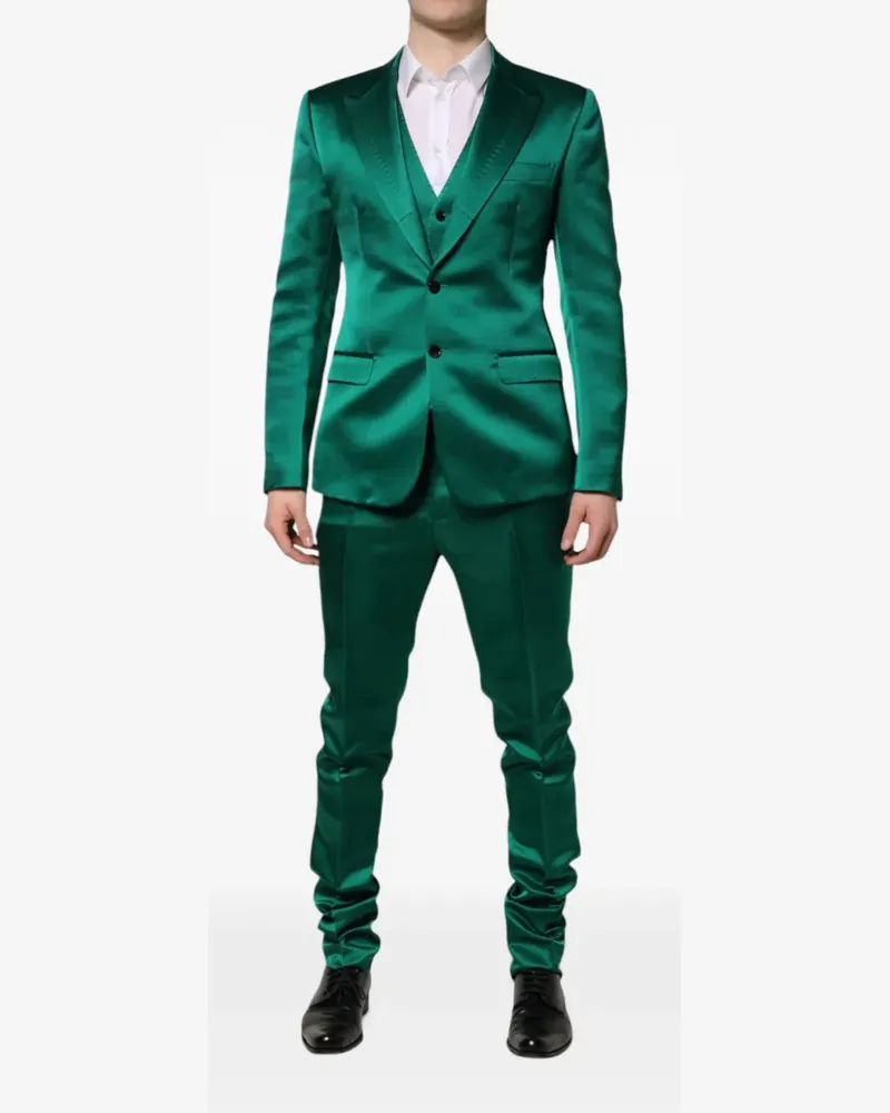 Dolce & Gabbana single-breasted suit set (set of three) - Grün Grün