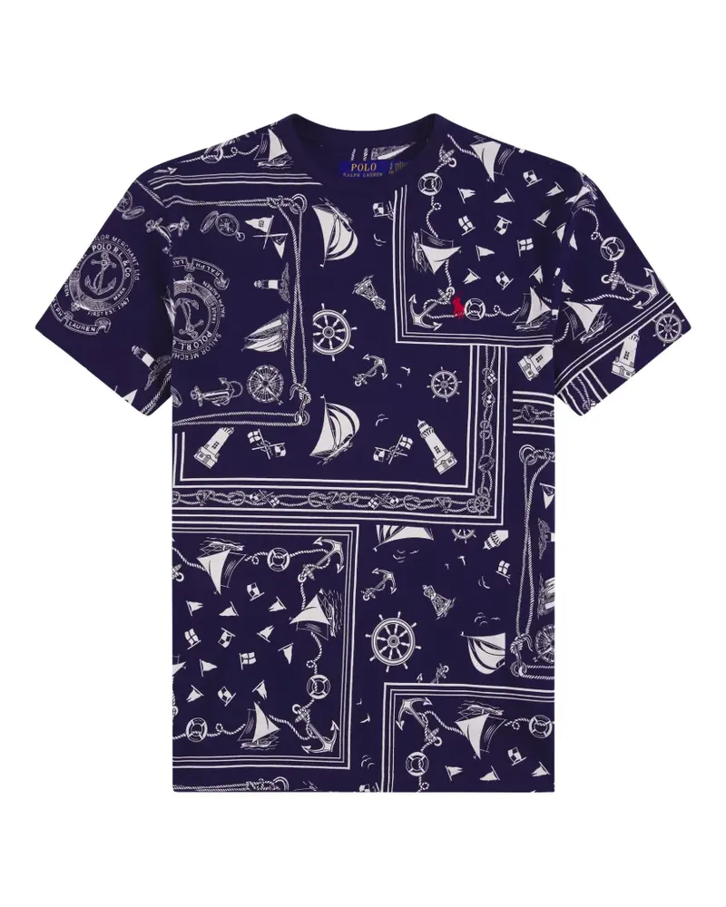 Ralph Lauren Hemd mit Bandana-Print - Blau Blau