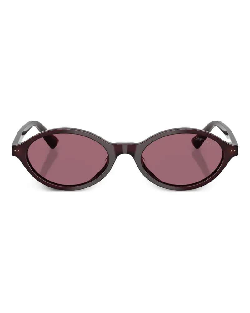 Jimmy Choo Sonnenbrille mit ovalem Gestell - Braun Braun