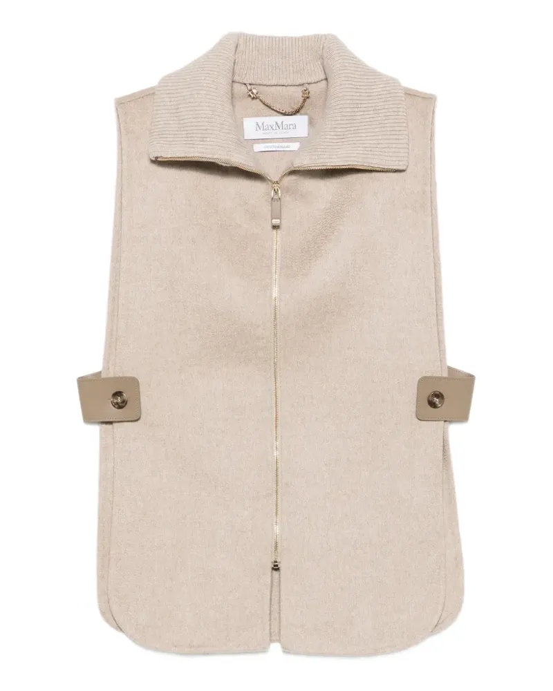 Max Mara Gela Weste aus Kaschmir - Nude Nude